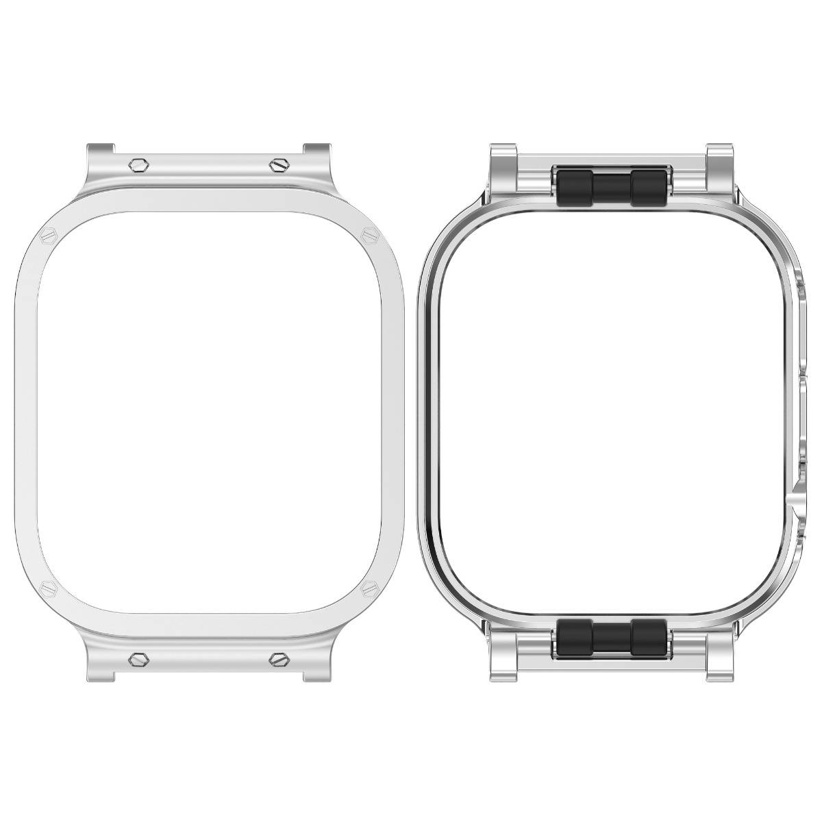 Redmi Watch 6 Kompatibles Edelstahl-Metallgehäuse (20mm Innendurchmesser) Silver