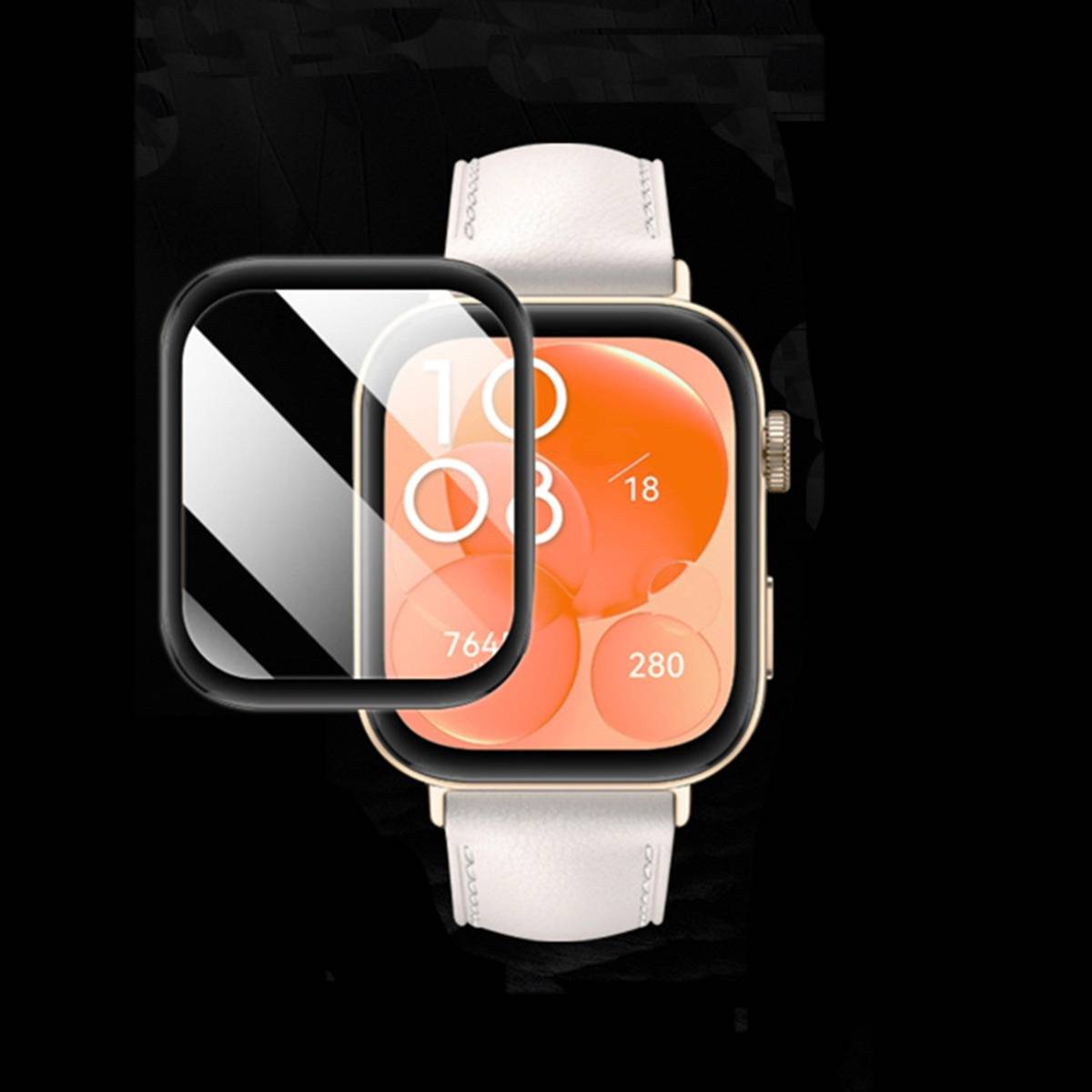 PMMA Composite Heißbiege-Displayschutzfolie kompatibel mit Apple Watch SE3 44mm (2er-Pack)