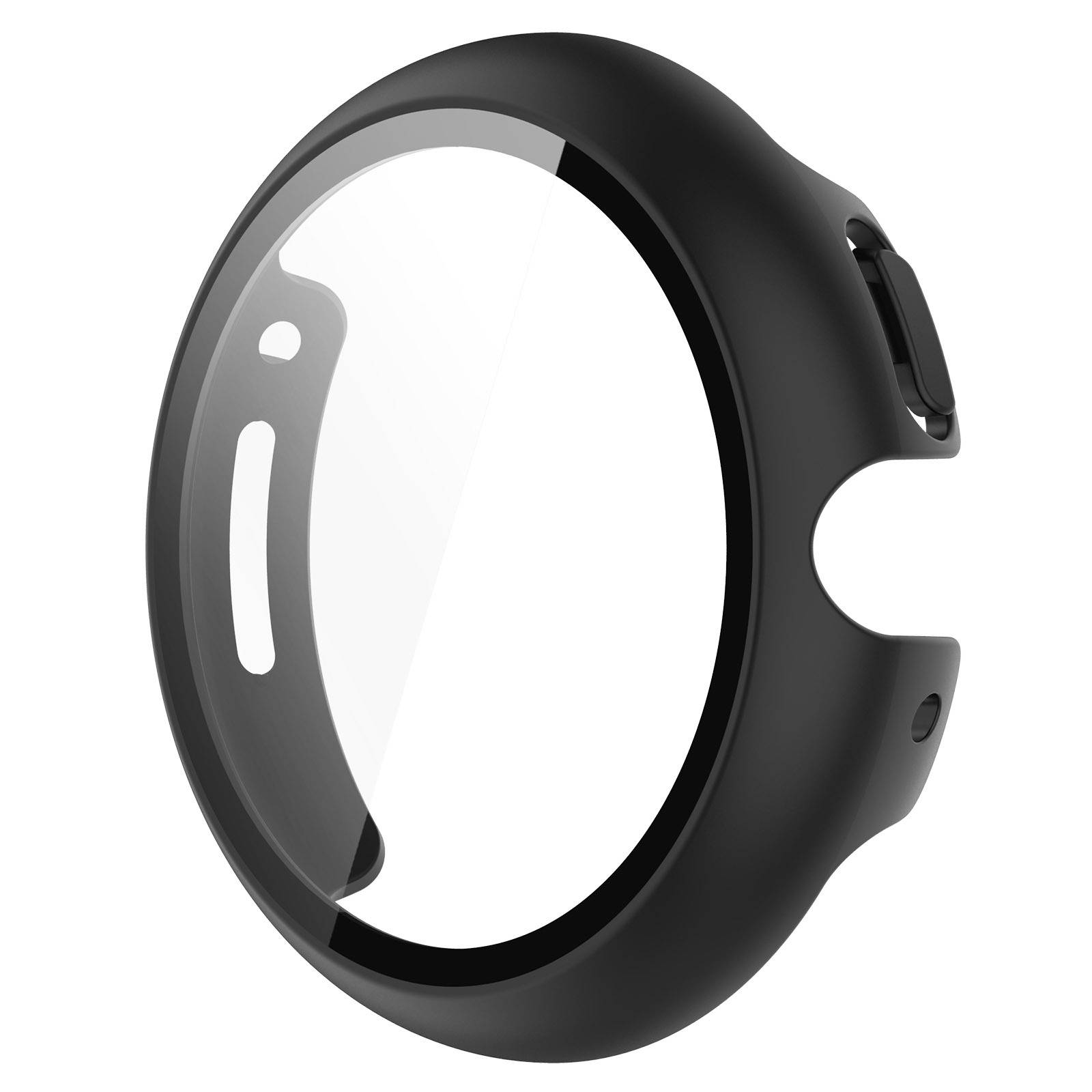 Schutzhülle aus gehärtetem Glas kompatibel mit Google Pixel Watch 4 - Verbesserter Schutz Black 41 mm