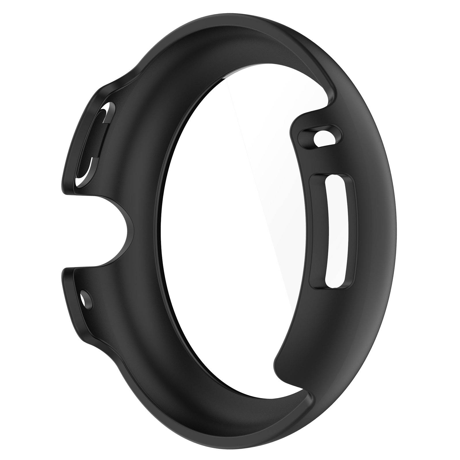 Schutzhülle aus gehärtetem Glas kompatibel mit Google Pixel Watch 4 - Verbesserter Schutz Black 41 mm