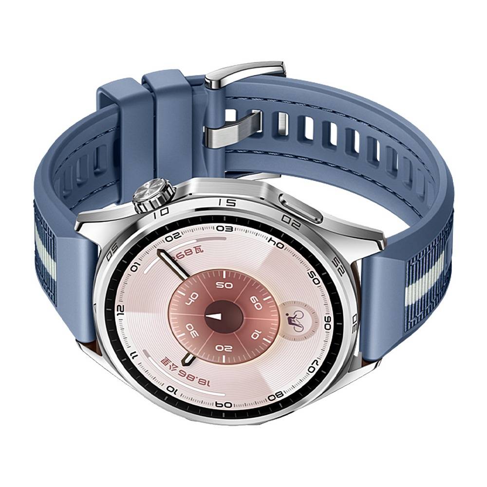 GT6 46mm Gewebtes Silikon-Uhrenarmband - Kompatibel mit Huawei Watch Serie Blue