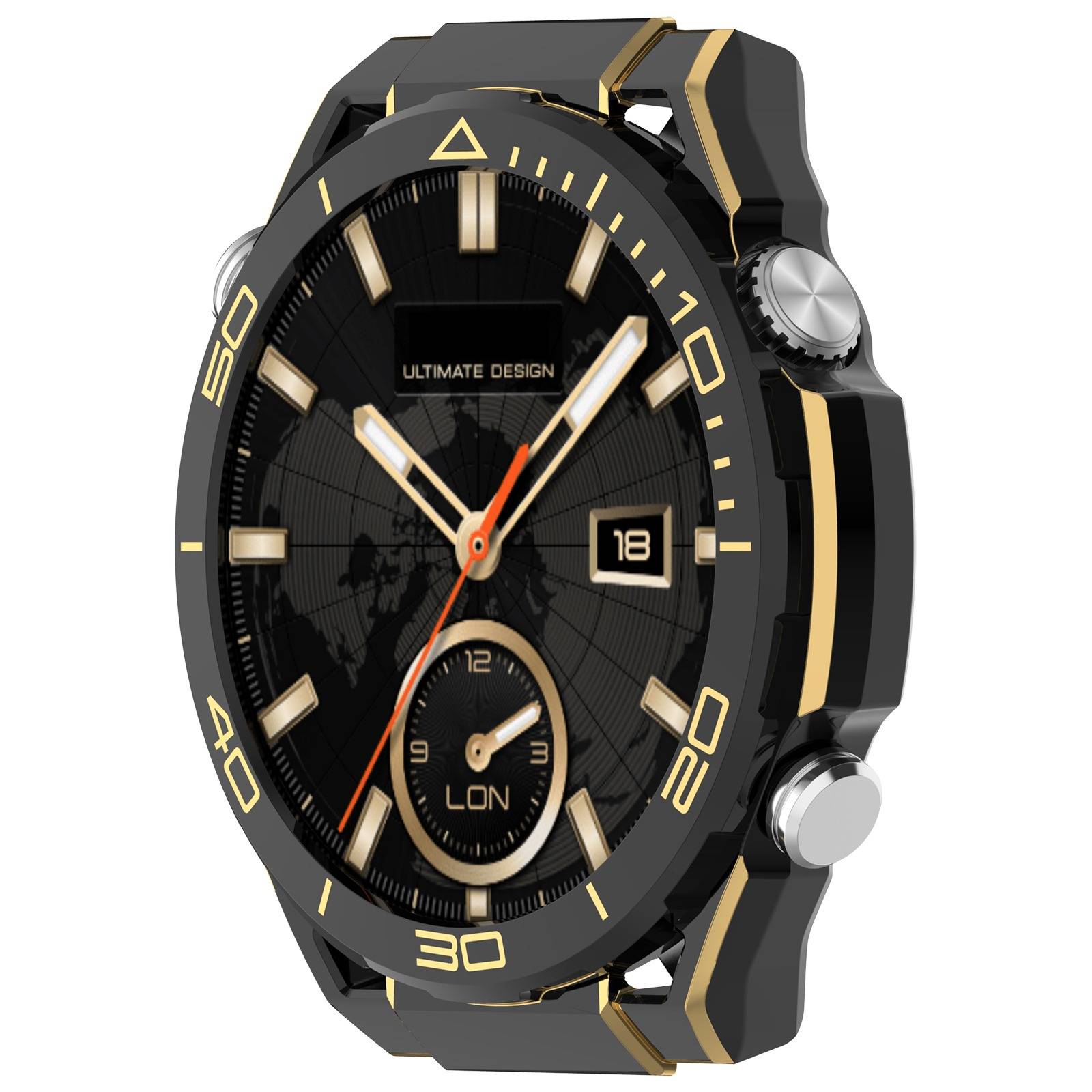 GT6 46mm Schwarzgold PC Schutzhülle Kompatibel mit Huawei Watch GT6 46mm
