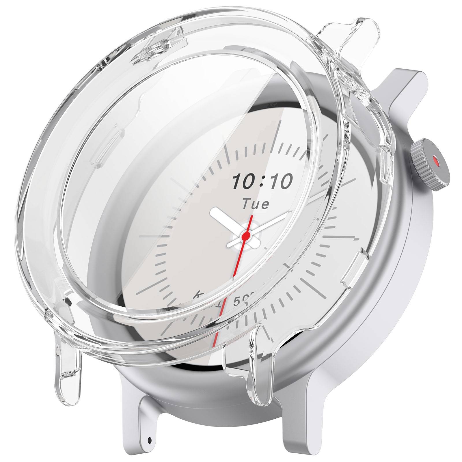 PC-Gehäuse mit integriertem gehärtetem Glas, kompatibel mit CMF Watch3 Pro - Transparent