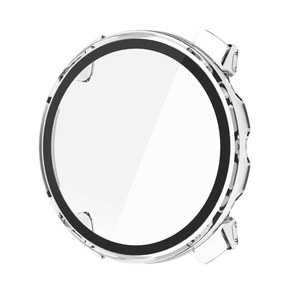 Schutzhülle kompatibel mit Polar Vantage M3 - PC-Schale mit Displayschutzfolie aus gehärtetem Glas Transparent