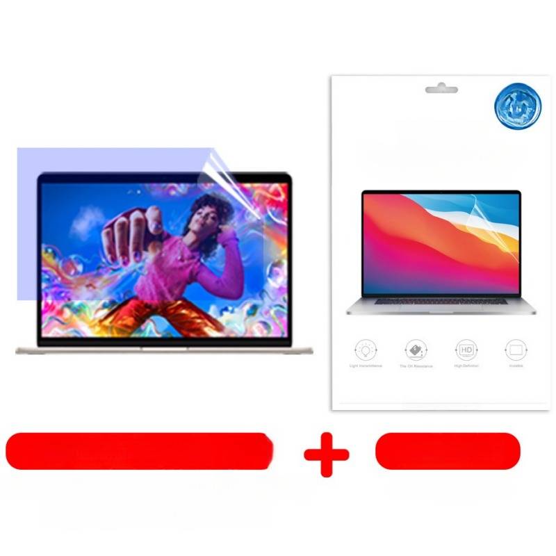 Zwei Laptops werden gezeigt, mit einem roten Pluszeichen zwischen ihnen, das ein Bündel- oder Kombinationsangebot suggeriert; ein Bildschirm zeigt eine Tänzerin, der andere eine Produktbox.