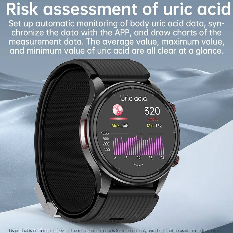 AMOLED-Smartwatch mit Blutdruck-, EKG-, Bluetooth-Anruf-, Blutsauerstoff- und SOS-Funktion