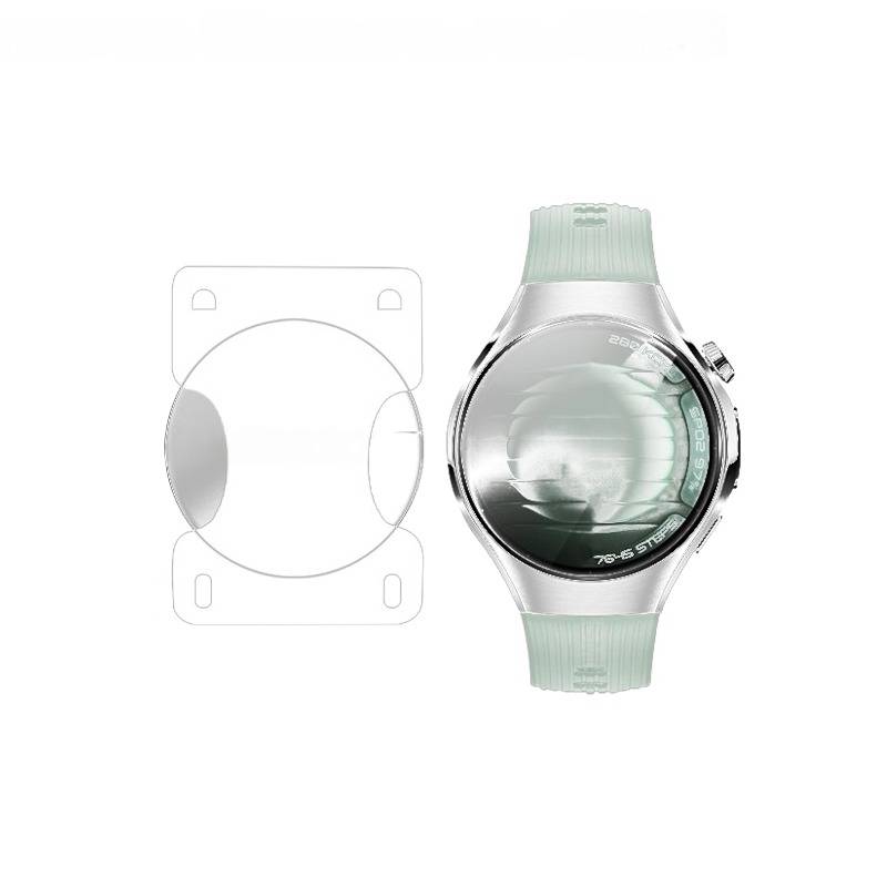 Displayschutzfolie für Huawei Watch 5 46mm (2 Stück) - Hydrogel, klar, mit einfachem Anbringungsrahmen