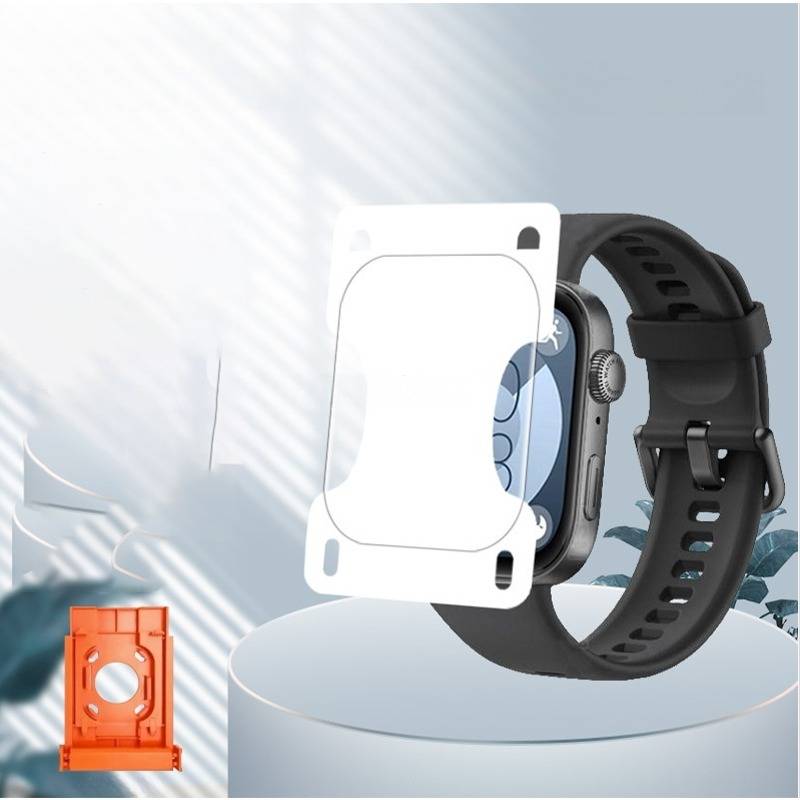 Displayschutzfolie für Huawei Watch Fit 4 (2 Stück) – Hydrogel, klar, mit Anbringhilfe