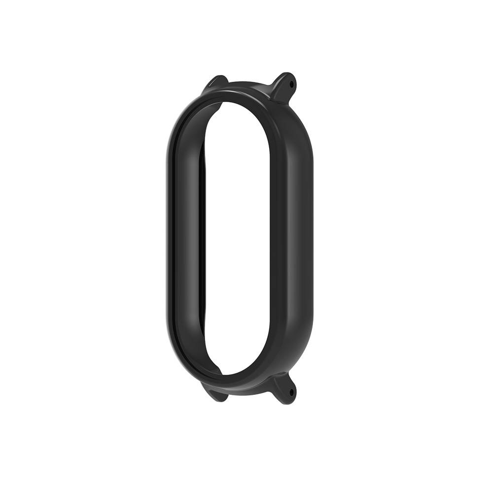 Schwarzes PC-Gehäuse kompatibel mit Xiaomi Mi Band 10/10 NFC – Schutz vor Stößen und Staub