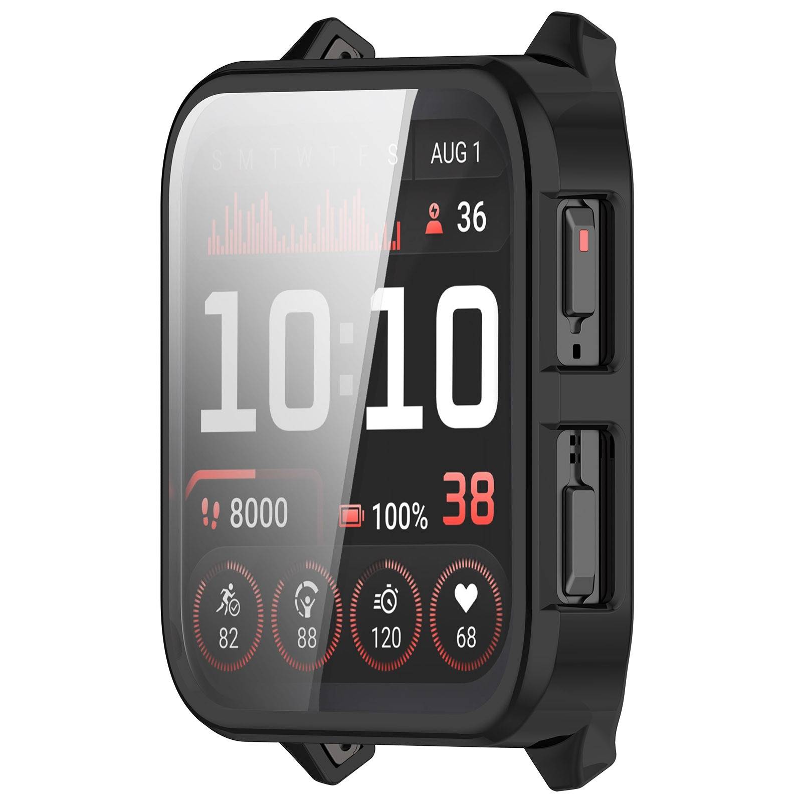 Vollständige TPU-Schutzhülle kompatibel mit Garmin Venu X1 – Optimaler Schutz Black