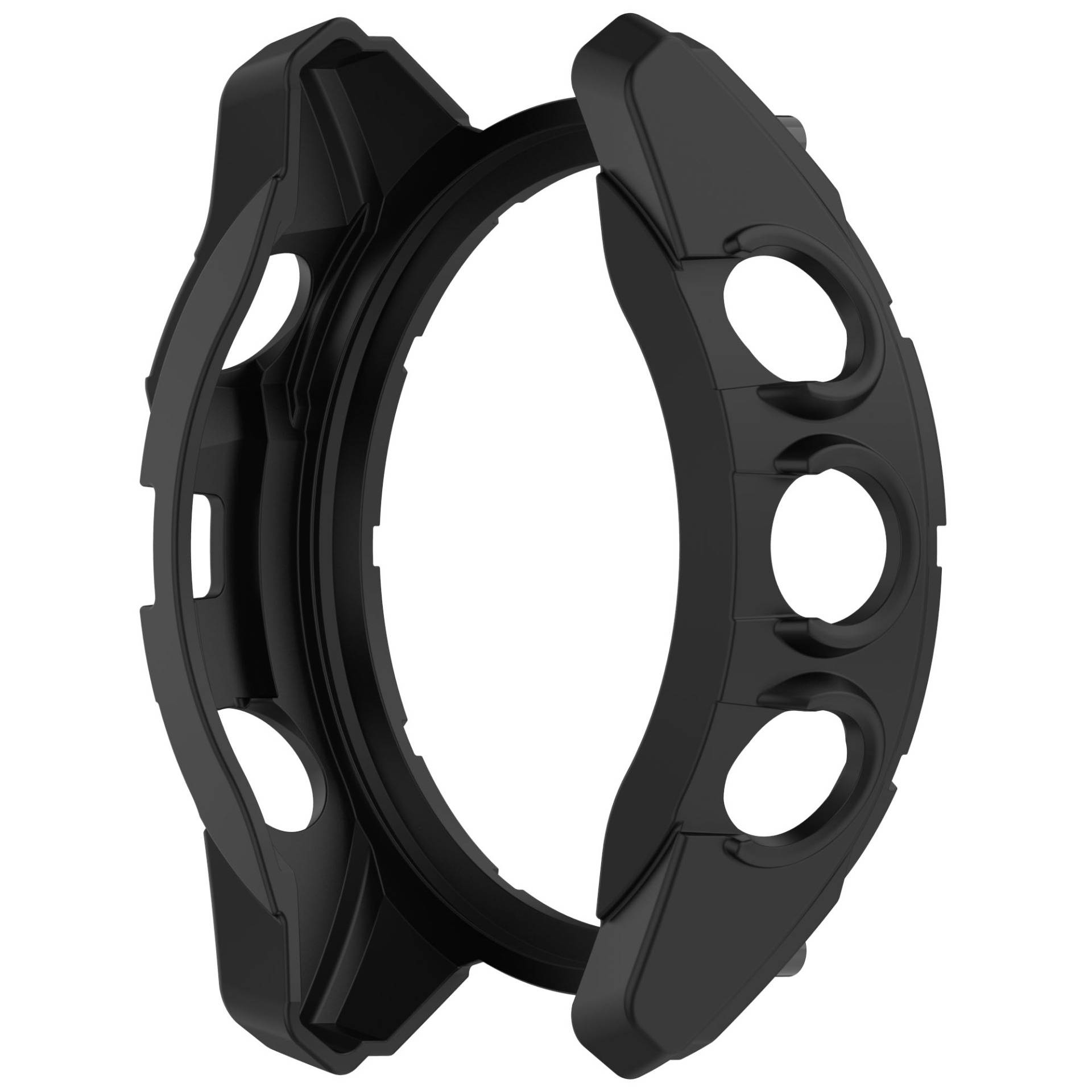 Hohle Panzer Schutzhülle 47mm kompatibel mit Garmin Quatix 8 - Mehrfarbig Black