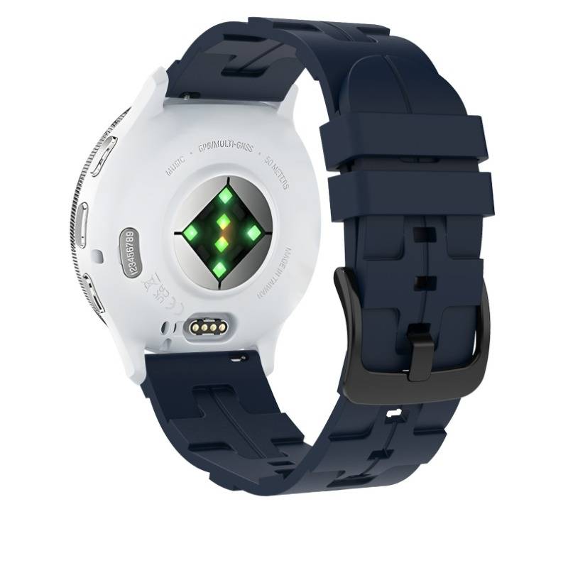 Silikonarmband für Samsung/Huawei/Garmin Blue 20 mm
