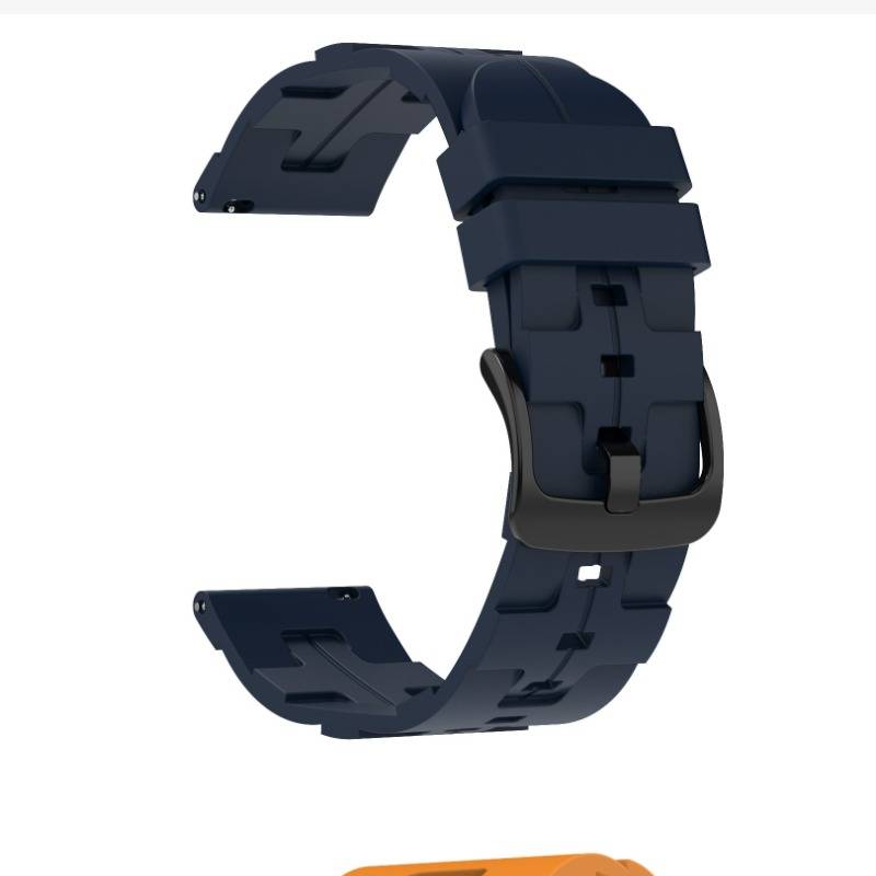 Silikonarmband für Samsung/Huawei/Garmin Blue 20 mm