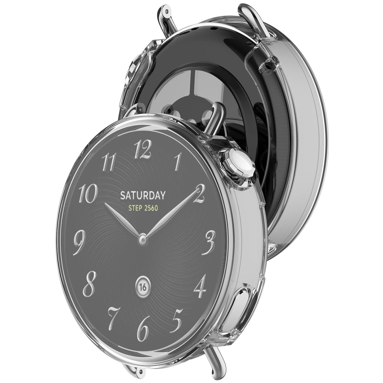 TPU Schutzhülle für Xiaomi Watch S4 41mm - Rundumschutz Transparent