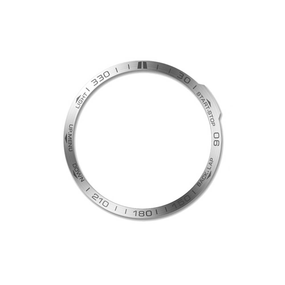 Stilvolle Lünette kompatibel mit Garmin Fenix ​​7X Silver