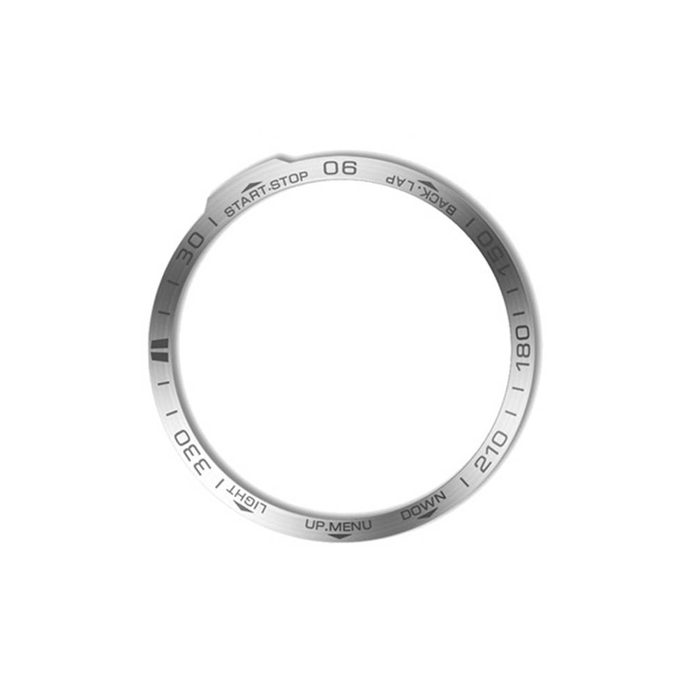 Stilvolle Lünette kompatibel mit Garmin Fenix ​​7X Silver