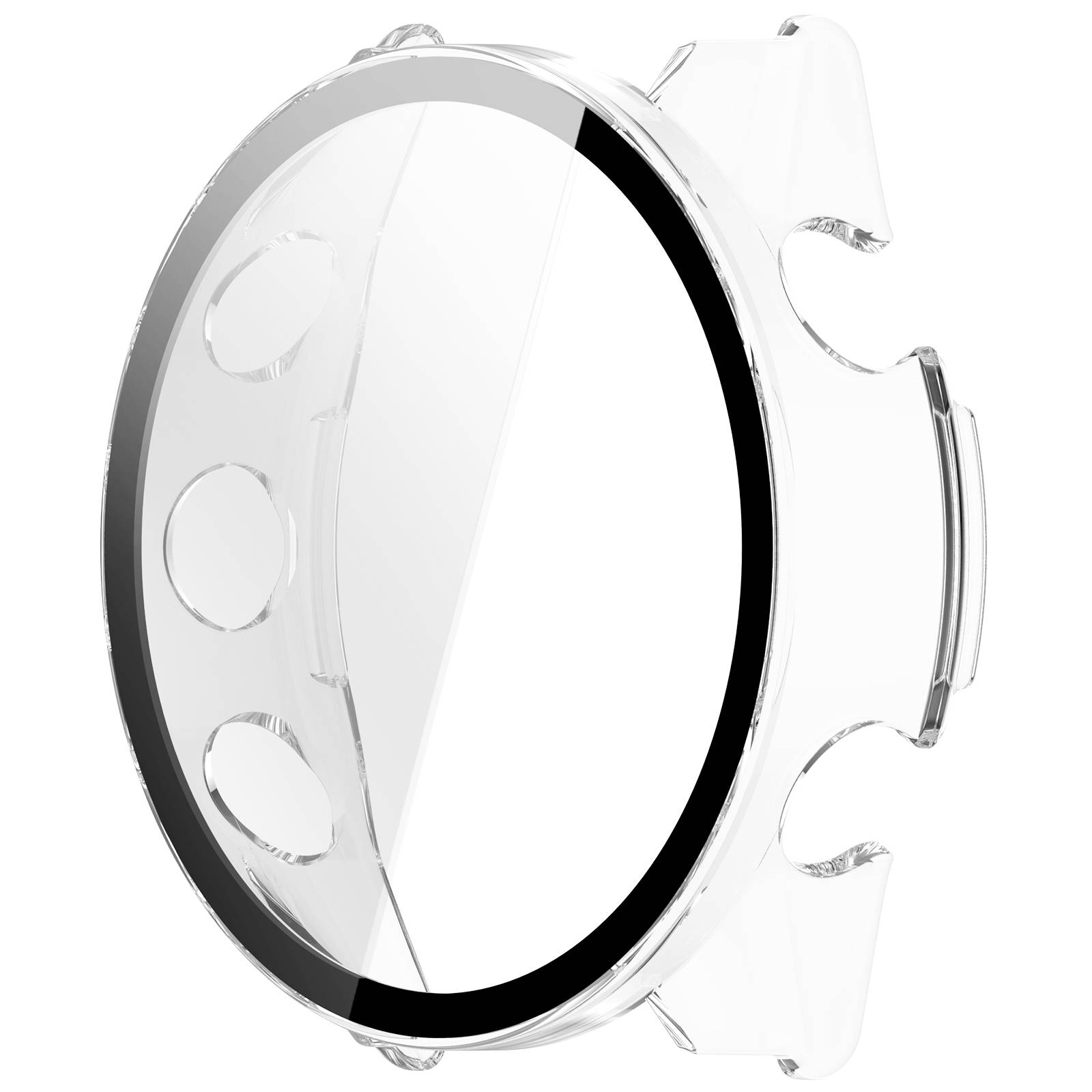 Kompatibel mit Garmin Forerunner 570 Hülle - Integrierte Schale Transparent 42 mm