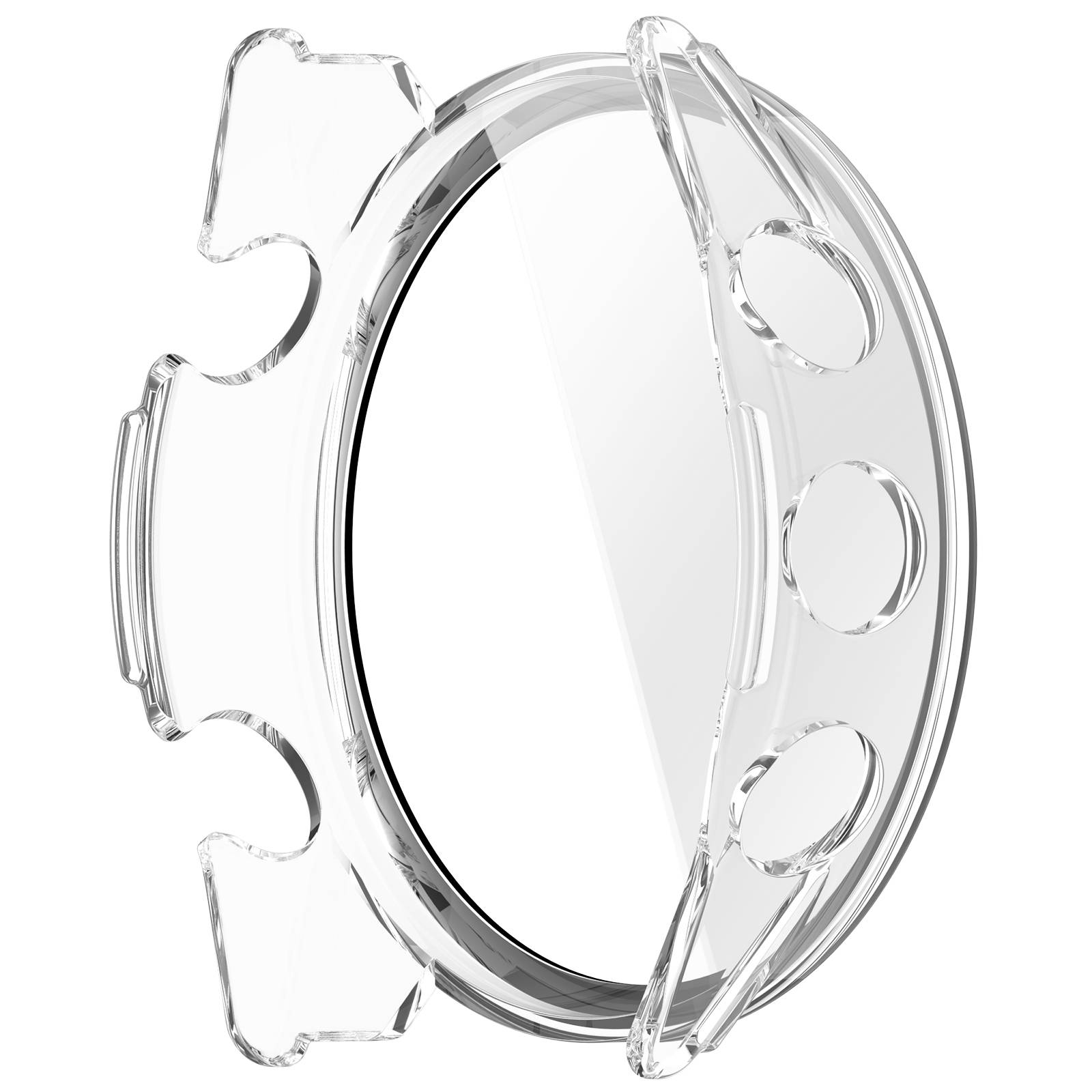 Kompatibel mit Garmin Forerunner 570 Hülle - Integrierte Schale Transparent 42 mm