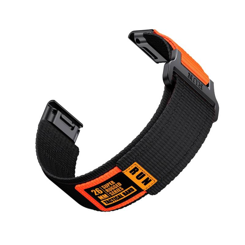 Garmin Fenix 8 Nylon-Webarmband Black 26 mm