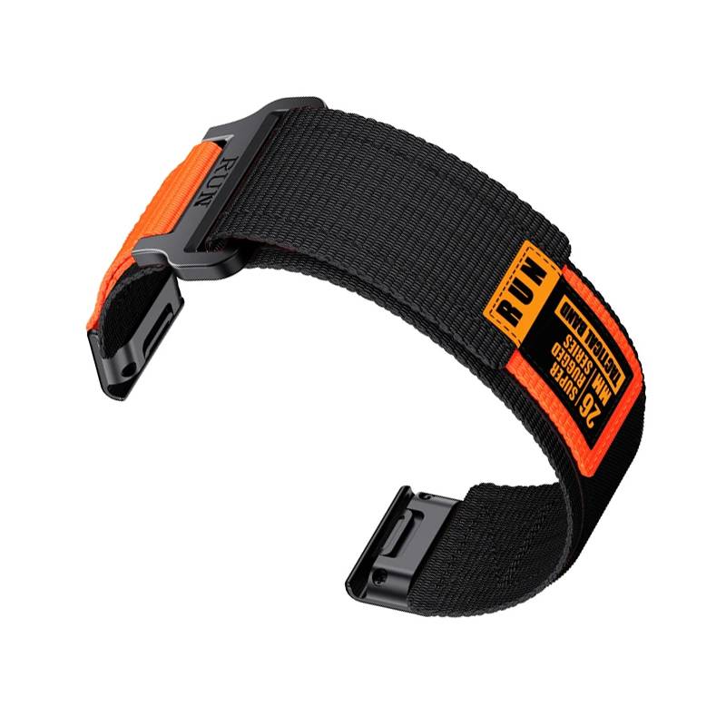 Garmin Fenix 8 Nylon-Webarmband Black 26 mm