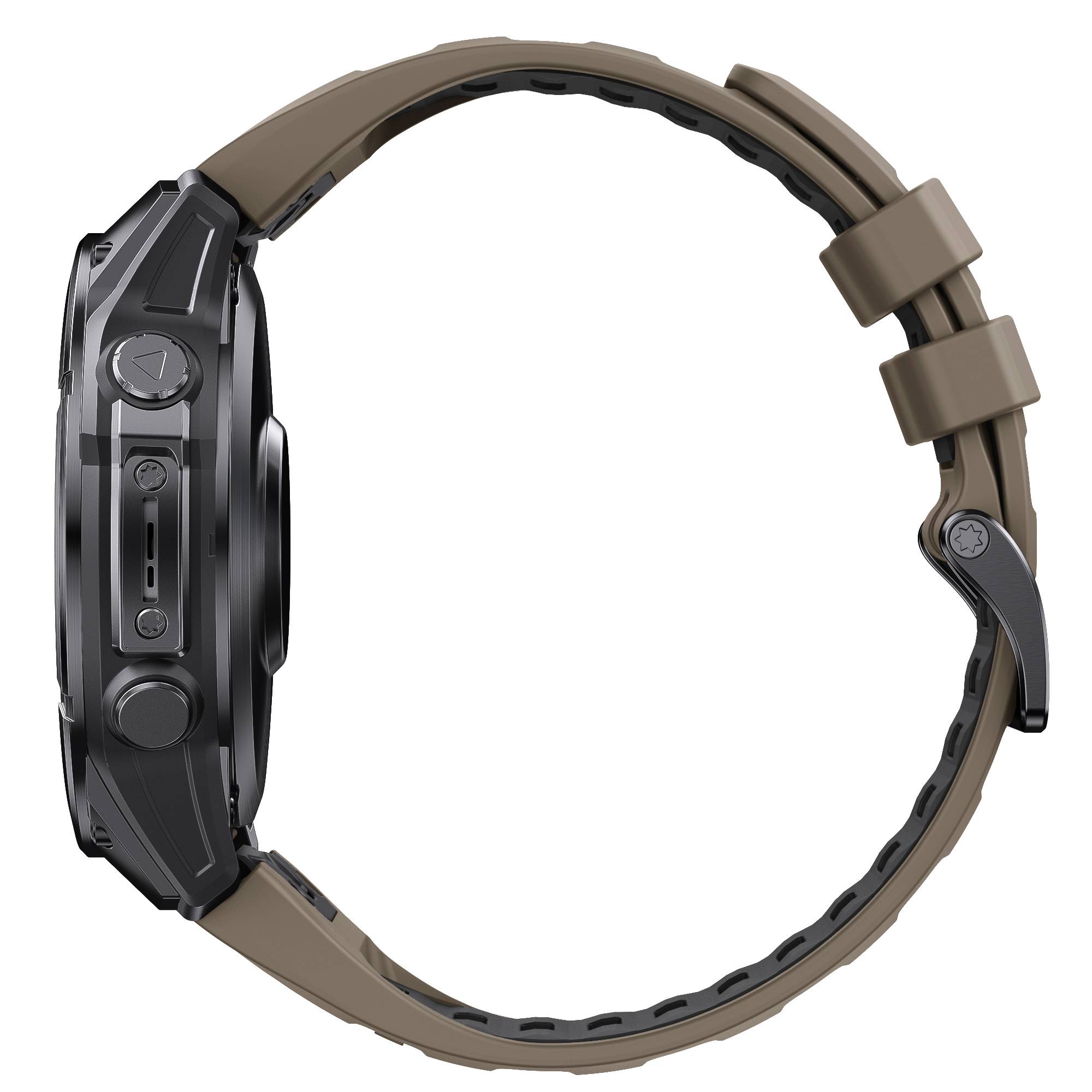 22 mm Schnellverschluss-Silikonband für Garmin Fenix 8 47 mm Brown