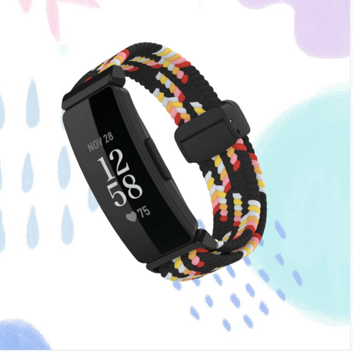 Nylon-Uhrenarmband für Fitbit Inspire 3 MultiColor