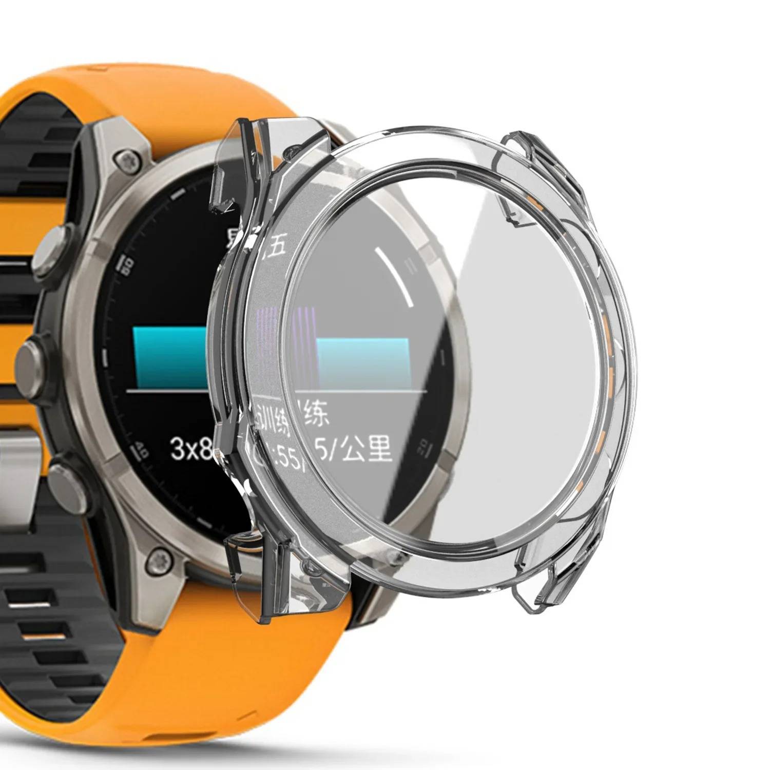 Klare TPU-Hülle für Garmin Fenix 8 Verbesserter Schutz