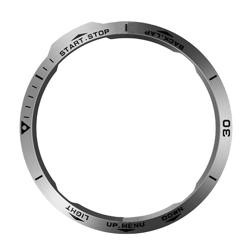 Stilvolle silberne Lünette für Garmin Fenix 6X Serie