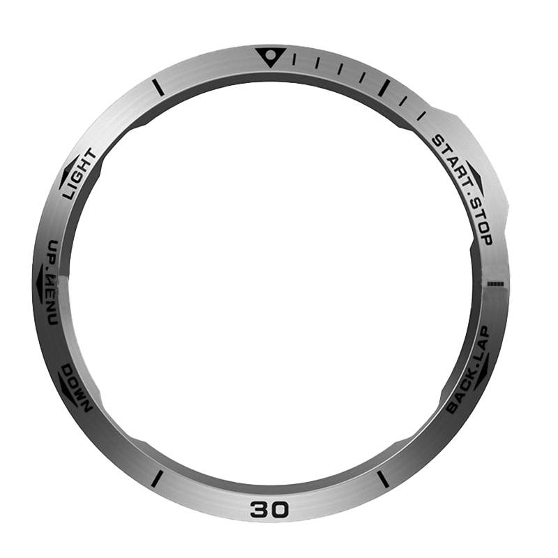 Stilvolle silberne Lünette für Garmin Fenix 6X Serie