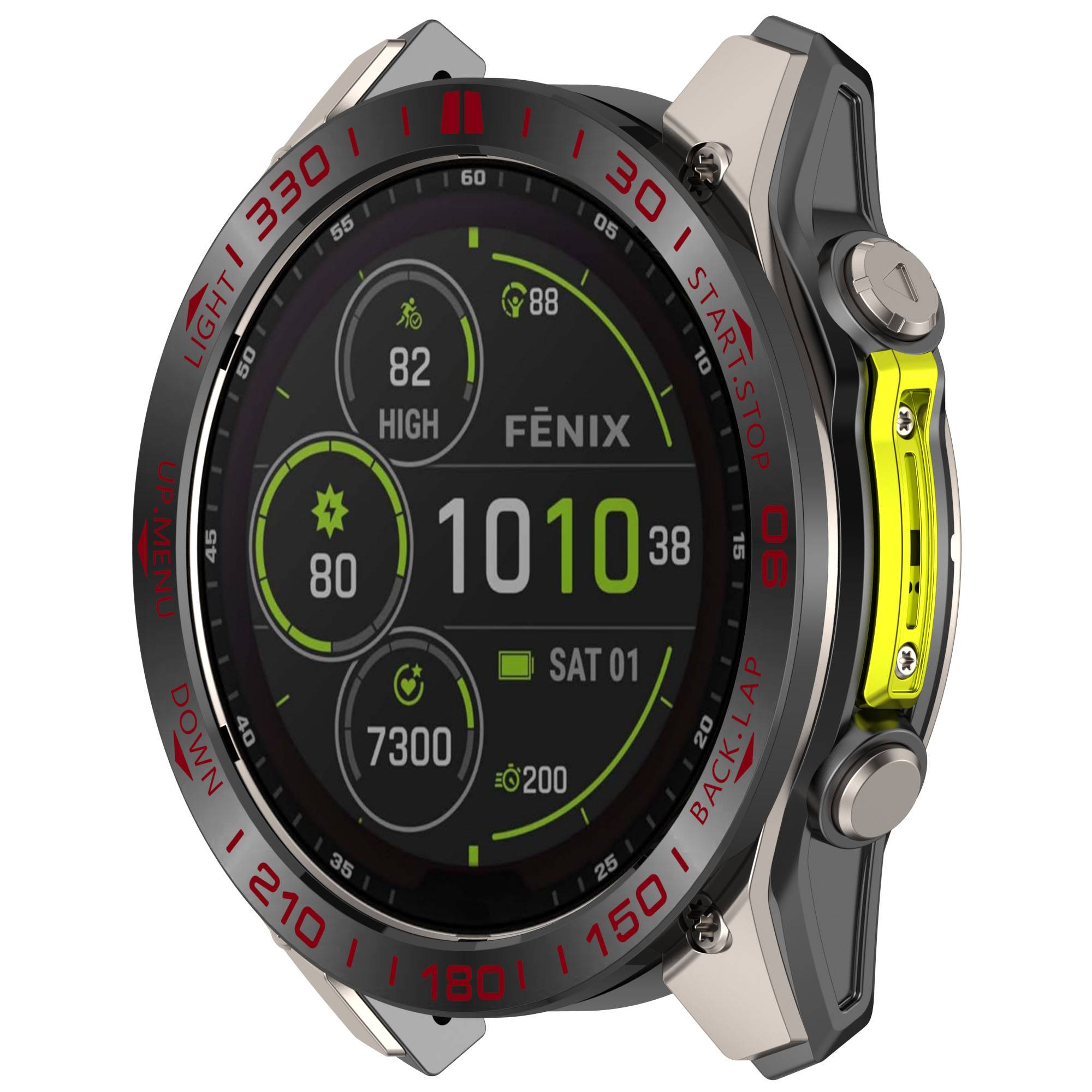 Garmin Tactix 8 51mm Solar Lünette - Black & Red Racing Edition