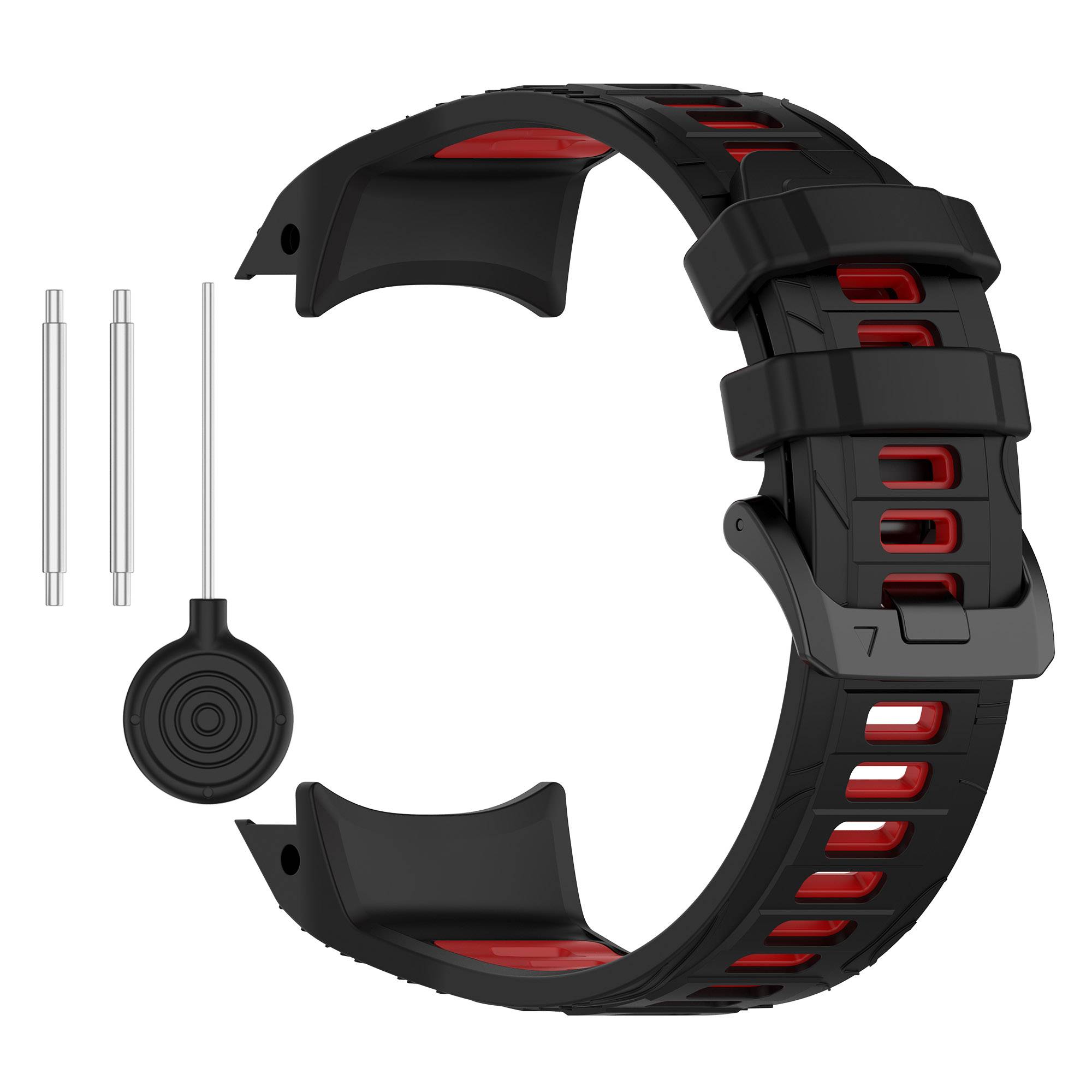 Garmin Instinct 3 Zweifarbige Silikon-Uhrenarmband Red Modell 2