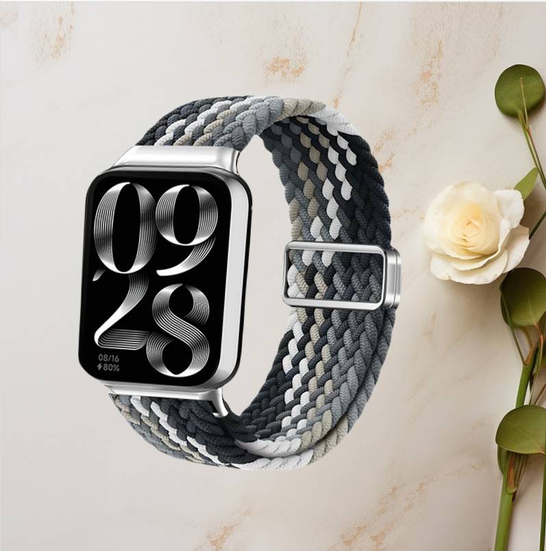 Xiaomi Smart Band Schwarzes Schokoladen-Nylon-Geflochtenes Armband Redmi Watch5 Aktiv