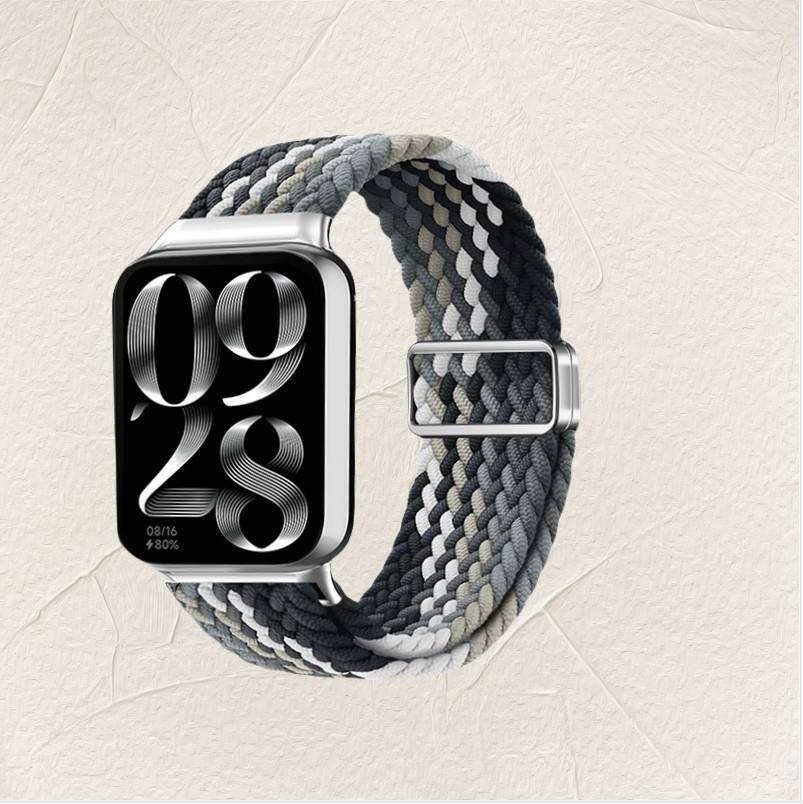 Xiaomi Smart Band Schwarzes Schokoladen-Nylon-Geflochtenes Armband Redmi Watch5 Aktiv