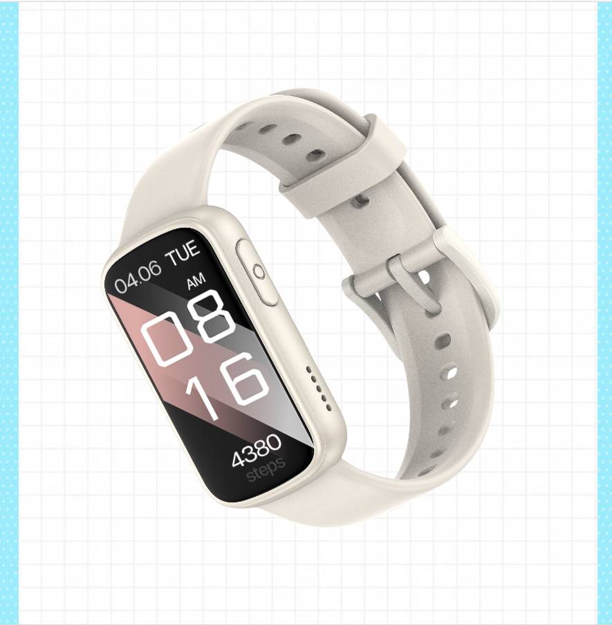 Multifunktionale Smartwatch, kompatibel mit Da Fit — 1.47-inch quadratisches TFT, IP68, Bluetooth-Anrufe, 150mAh Batterie Beige