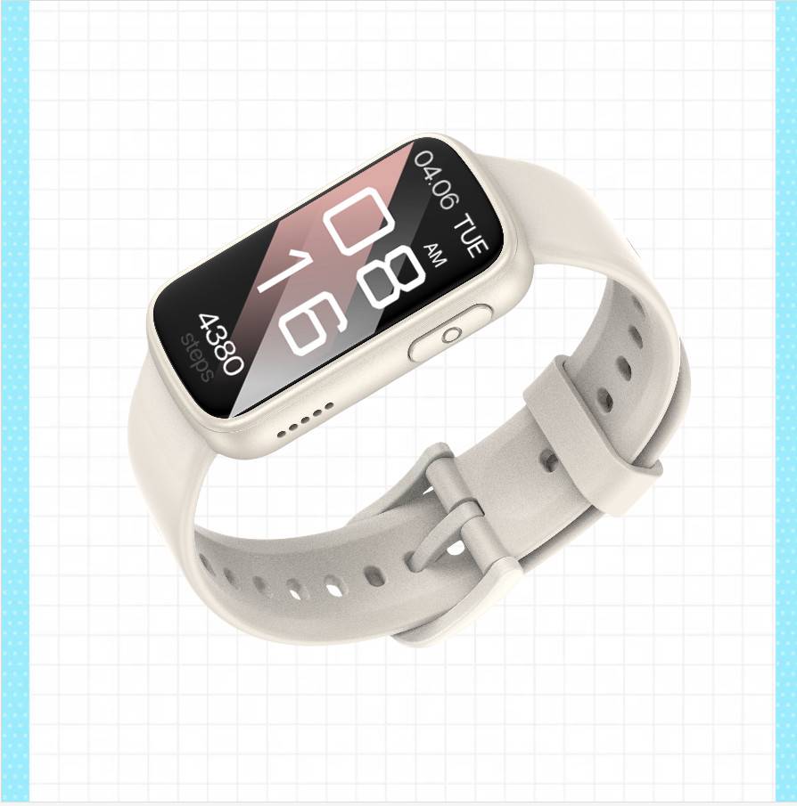 Multifunktionale Smartwatch, kompatibel mit Da Fit — 1.47-inch quadratisches TFT, IP68, Bluetooth-Anrufe, 150mAh Batterie Beige