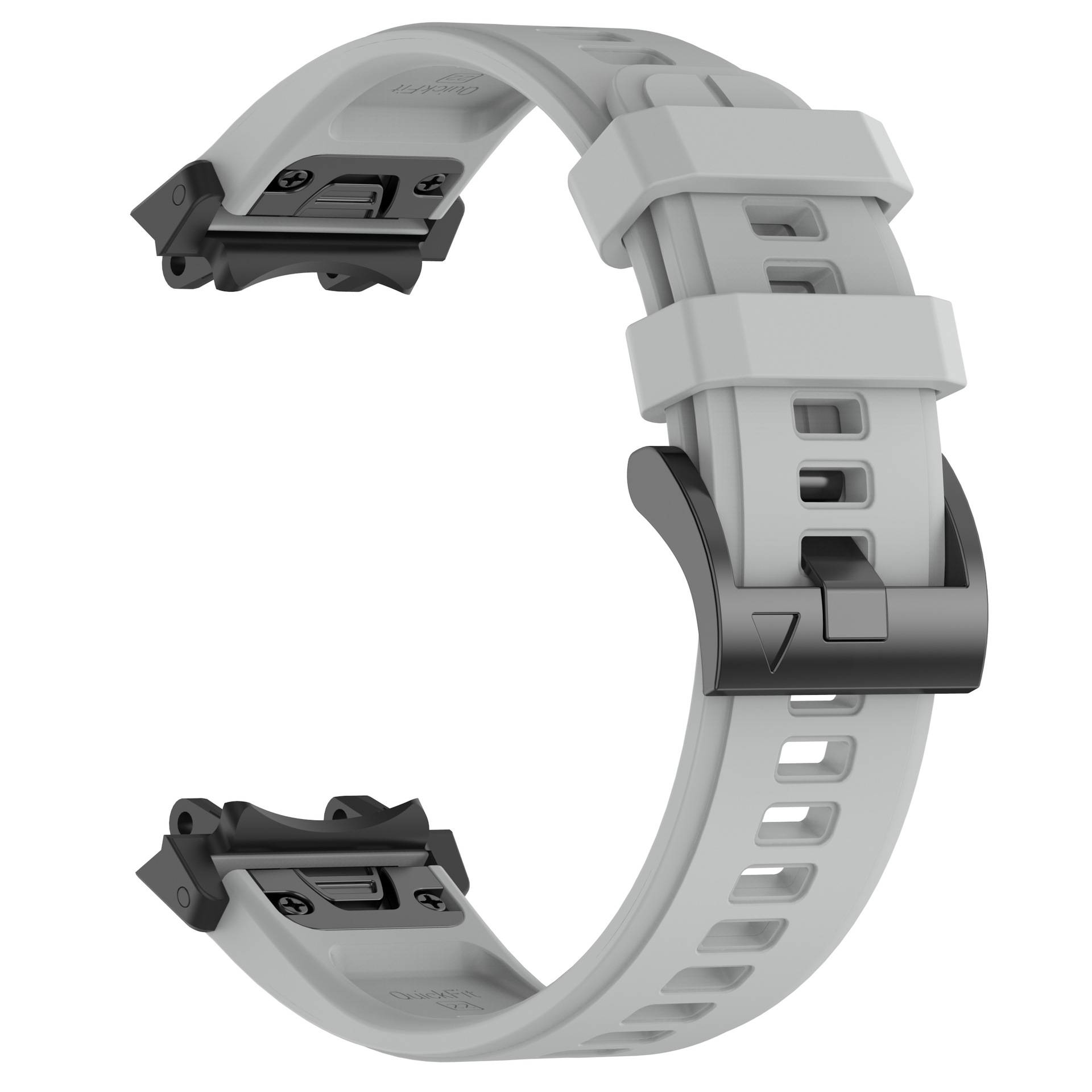 Verdicktes Silikon-Uhrenarmband mit Schnalle für Amazfit T-Rex 2/3 - Grau