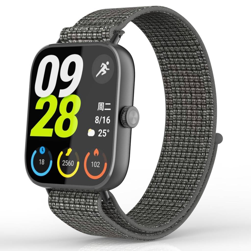 Redmi Watch 5/4 Geflochtenes Nylonarmband Grey