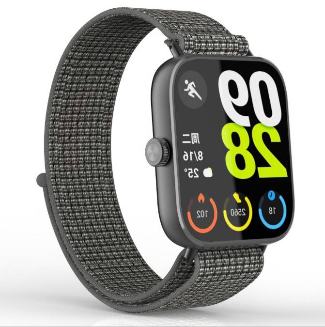 Redmi Watch 5/4 Geflochtenes Nylonarmband Grey