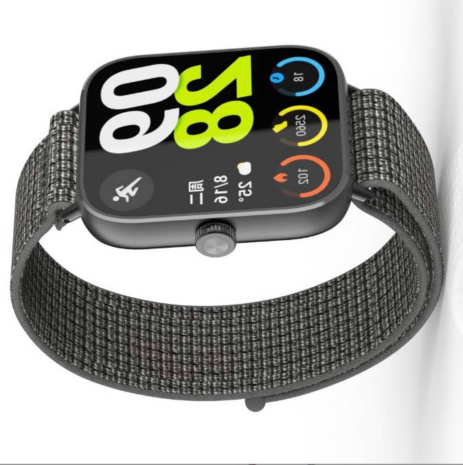 Redmi Watch 5/4 Geflochtenes Nylonarmband Grey