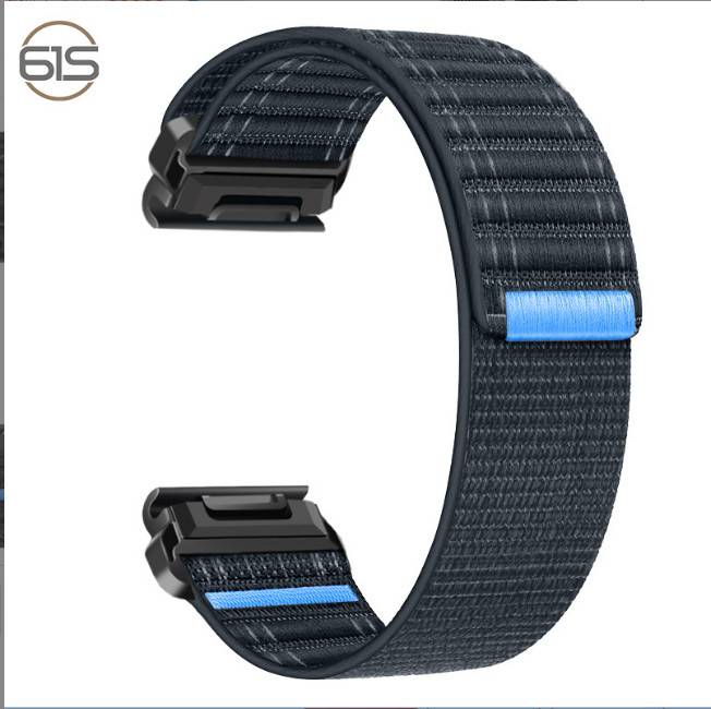 Nylon-Uhrenarmband für Garmin Fenix 8/5/6/7X Pro/Epix 935/965 Blue 22 mm