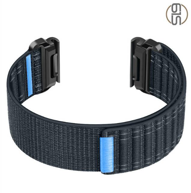 Nylon-Uhrenarmband für Garmin Fenix 8/5/6/7X Pro/Epix 935/965 Blue 22 mm