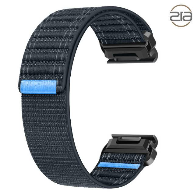 Nylon-Uhrenarmband für Garmin Fenix 8/5/6/7X Pro/Epix 935/965 Blue 22 mm