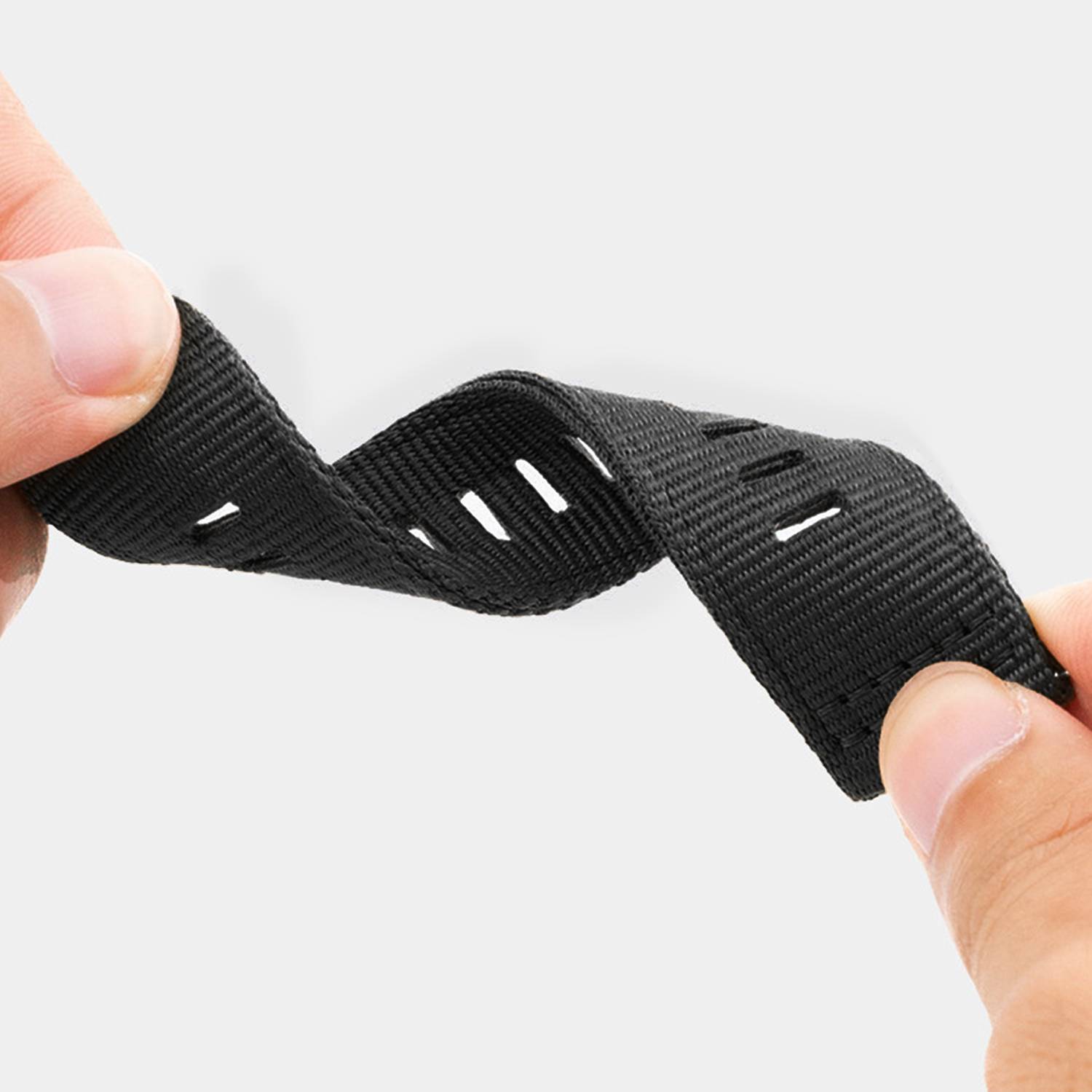 Nylon-Uhrenarmband für Garmin Forerunner 255/265/245 Smartwatch Black M