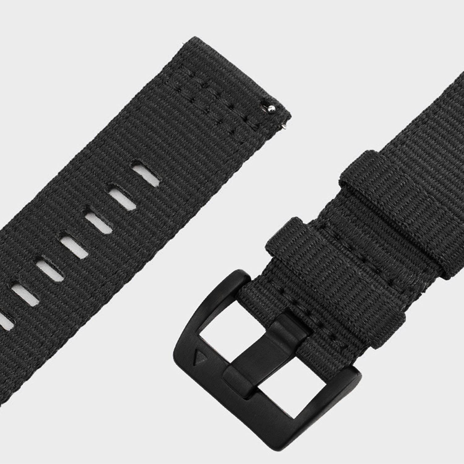 Nylon-Uhrenarmband für Garmin Forerunner 255/265/245 Smartwatch Black M