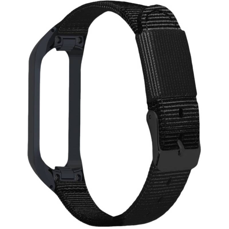 Canvas-Uhrenarmband für Samsung Galaxy Fit E SM-R375 Black