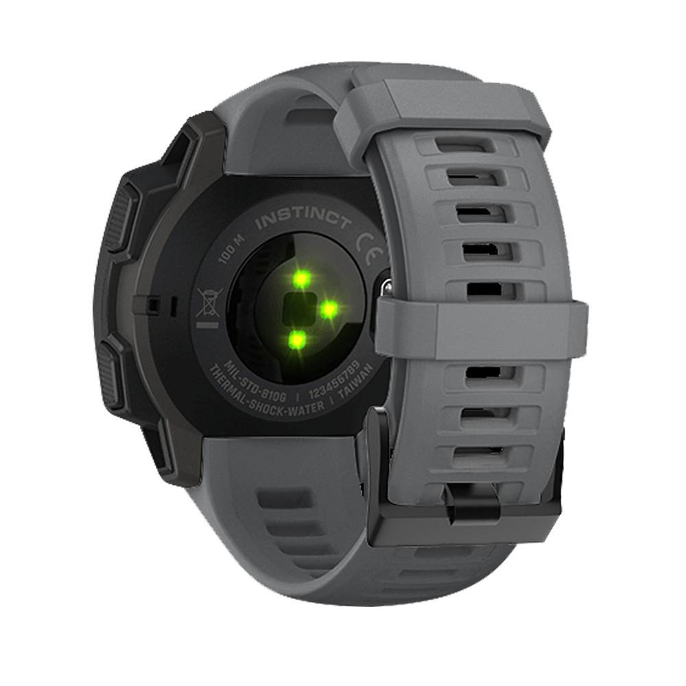 Silikonarmband für Garmin Instinct/Esports/Tide/Solar Grey