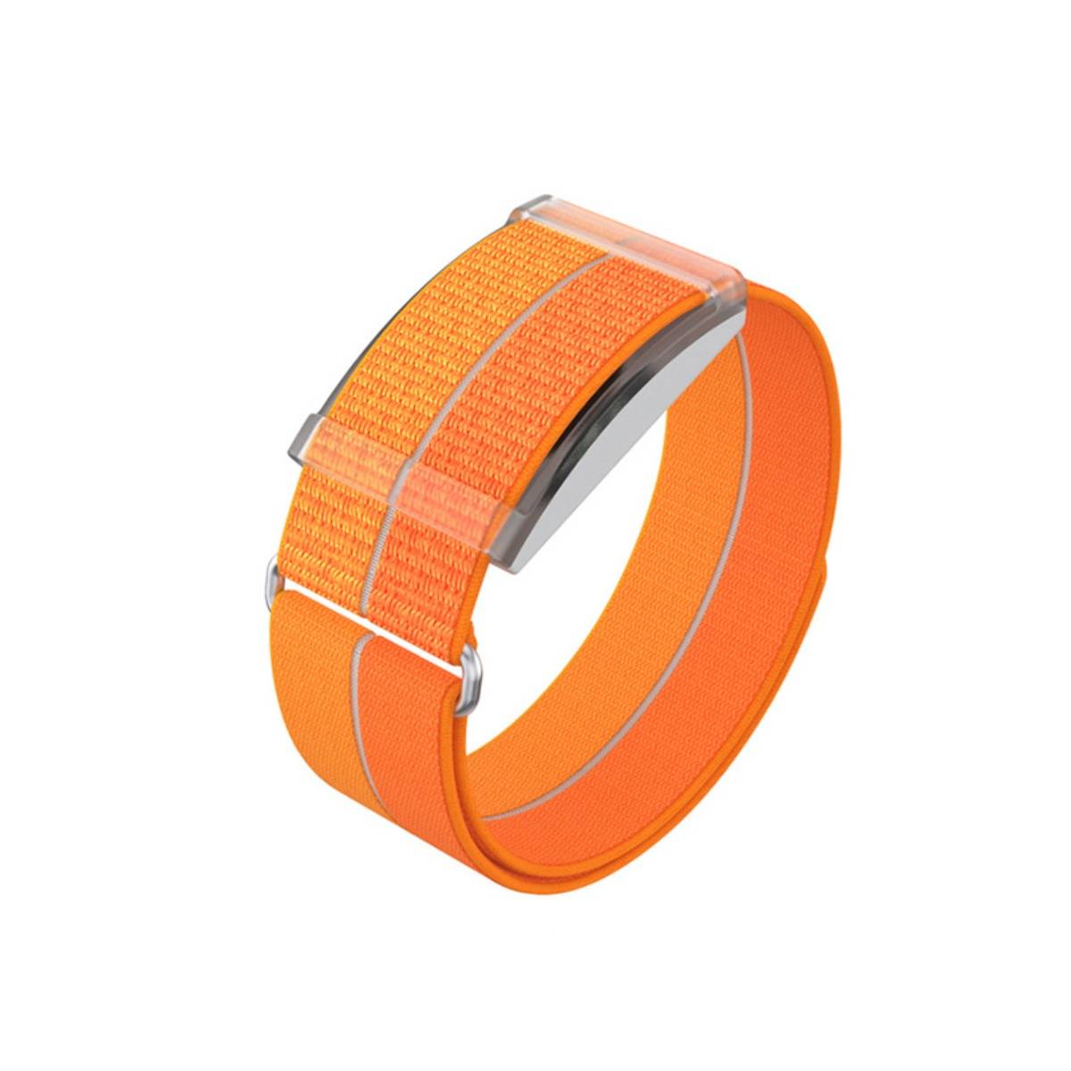 Nylon Quick-Release atmungsaktives Armband kompatibel mit COROS Herzfrequenzband, mehrere Farben, Größe S Orange