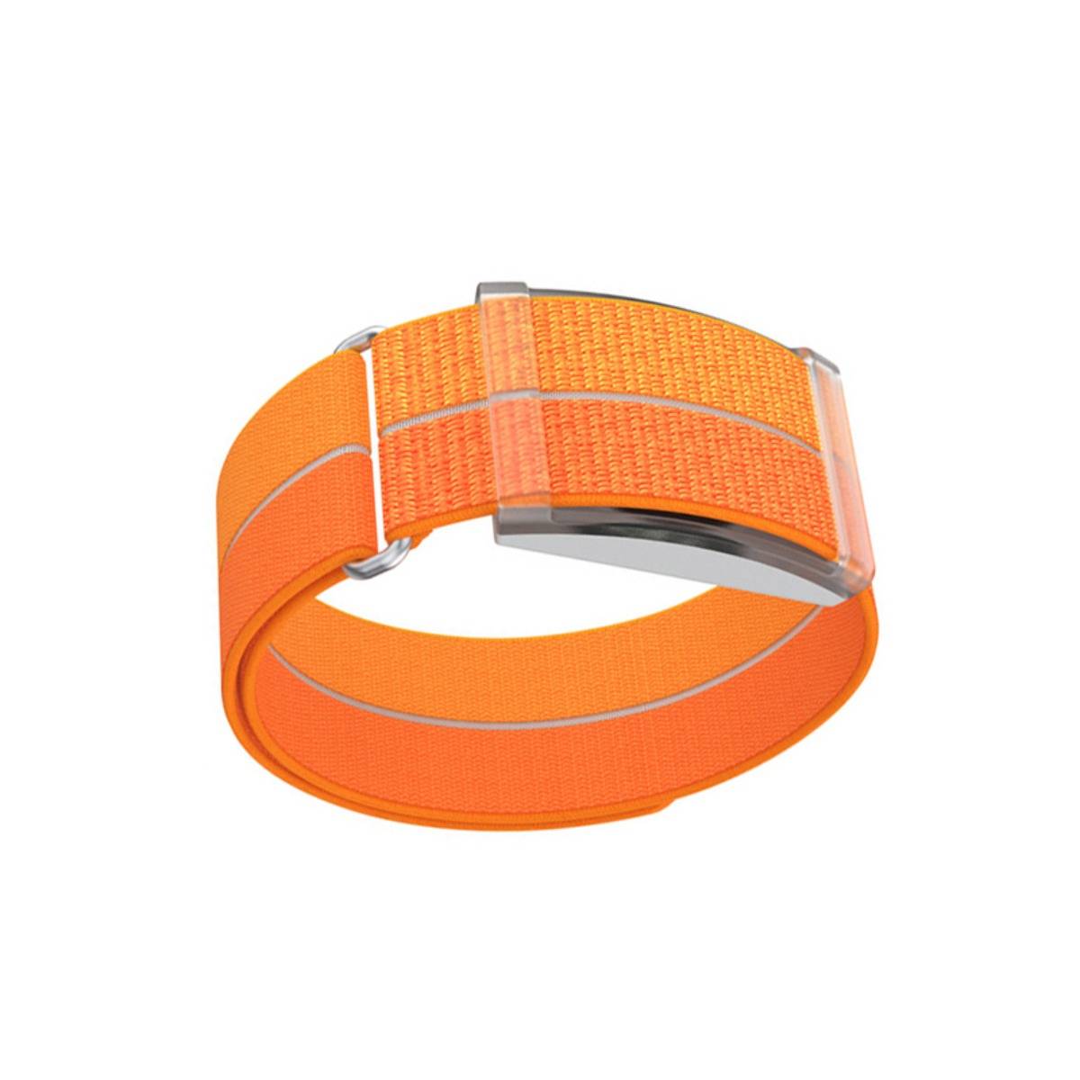 Nylon Quick-Release atmungsaktives Armband kompatibel mit COROS Herzfrequenzband, mehrere Farben, Größe S Orange