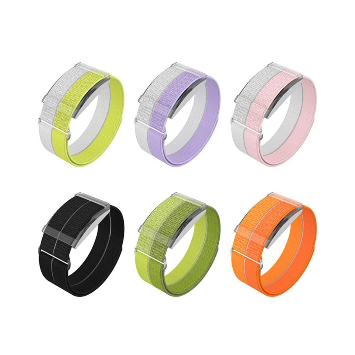 Nylon Quick-Release atmungsaktives Armband kompatibel mit COROS Herzfrequenzband, mehrere Farben, Größe S Orange