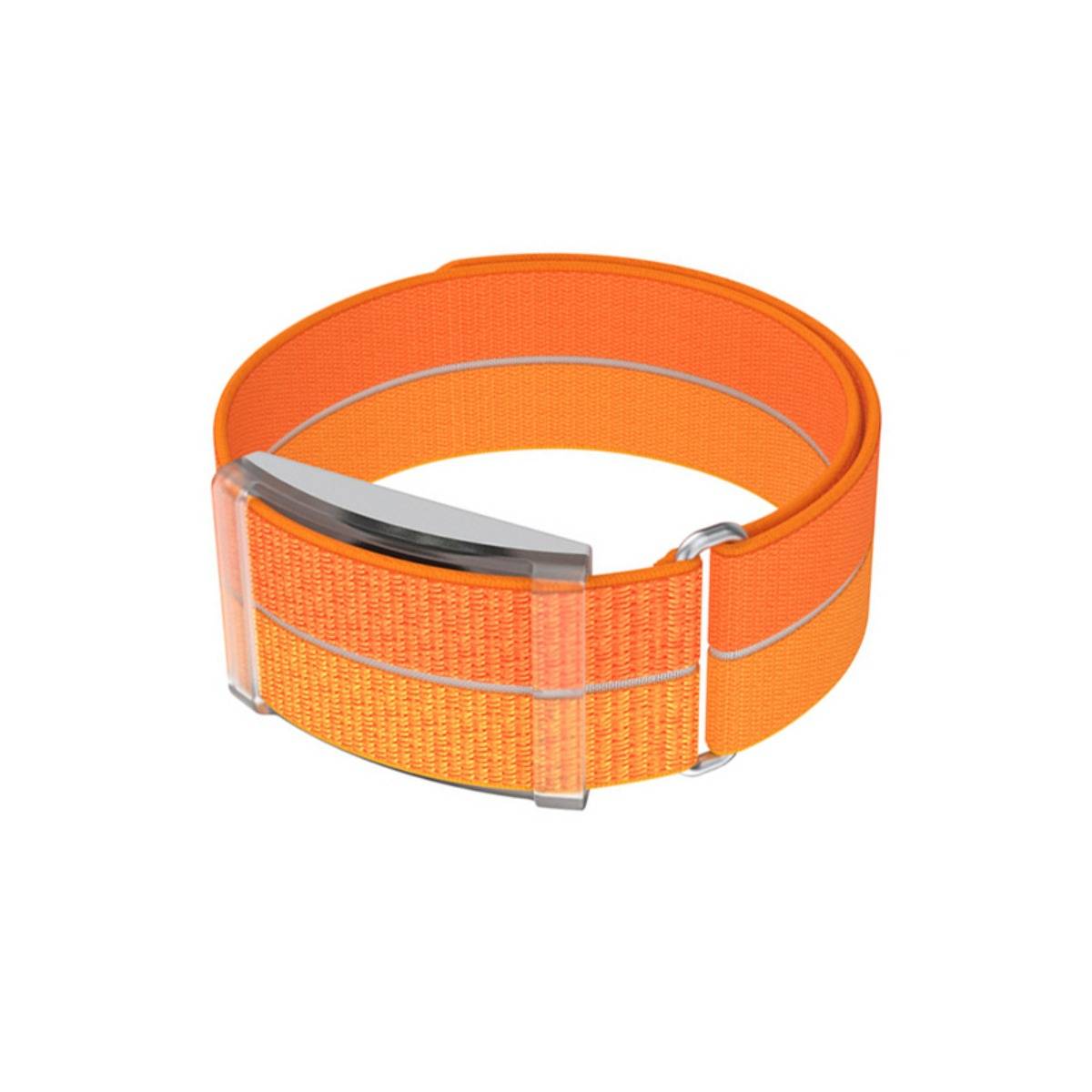 Nylon Quick-Release atmungsaktives Armband kompatibel mit COROS Herzfrequenzband, mehrere Farben, Größe S Orange